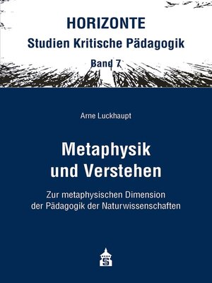 cover image of Metaphysik und Verstehen